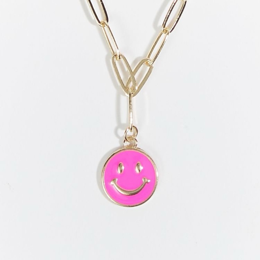 Altar’d State Pink smiley face necklace (No longer available in store or online)